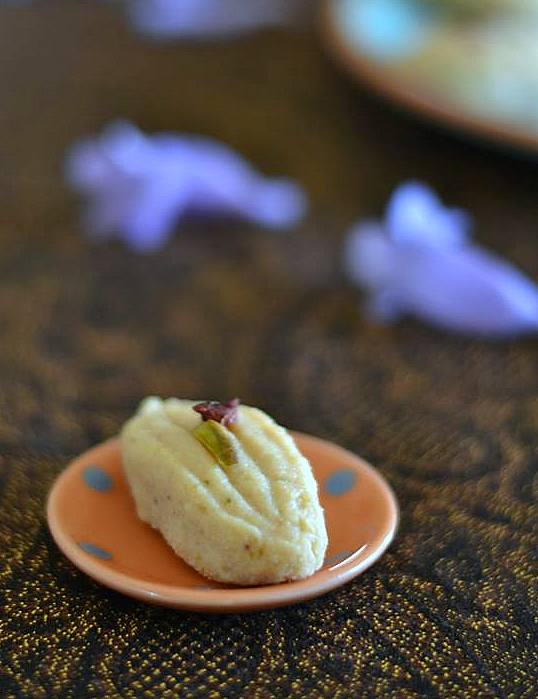 Mix and Stir Cottage cheese and Ricotta Cheese Fudge ( Sondesh )